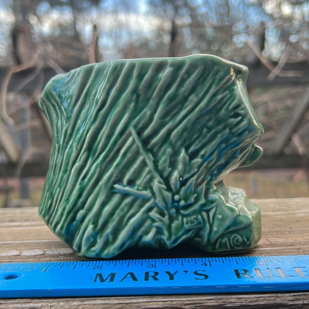 VTG McCoy Design Green Pottery Planter - Picture 2 of 10